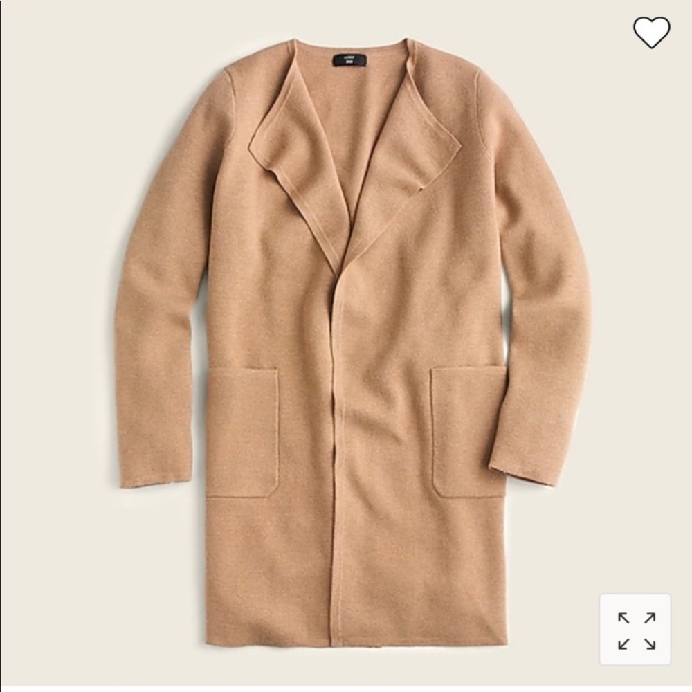 J Crew Juliette collarless sweater-blazer